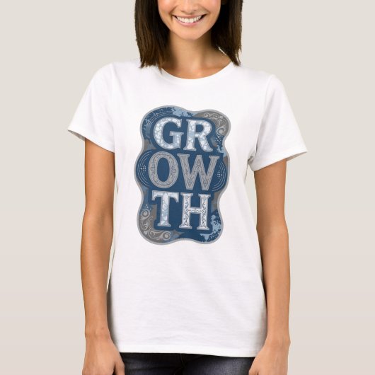 ダイナミックブルーGROWTH引用デザイン Tシャツ (正面)