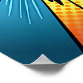 ダイナミックポップ・アートのアート「BANG!」 漫画スタイル ポスター (角)