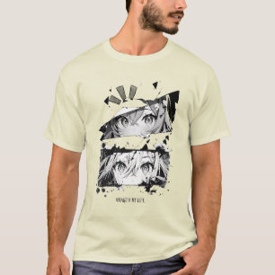 ダイナミックマンガアート – 表現の目のデザイン Tシャツ