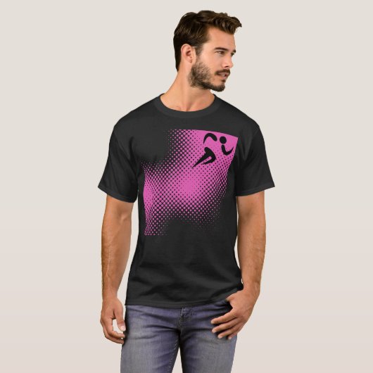 ダイナミックランニングスポーツ Tシャツ (正面フル)