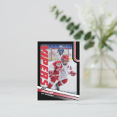 ダイナミックレッドブラックのアイスホッケートレーディングカード コーリングカード (スタンド正面)