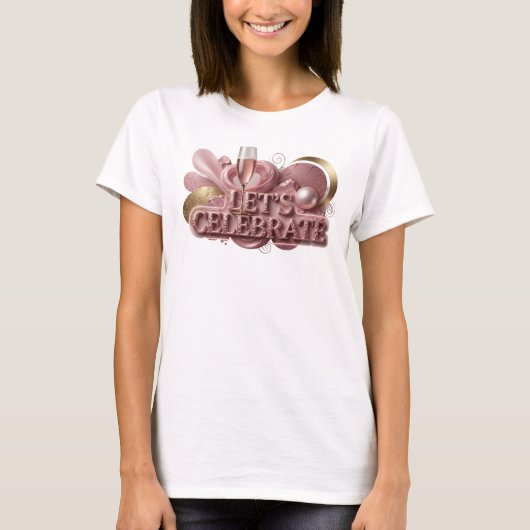 ダイナミックレッド LET'S CELEBRATE Tシャツ (正面)