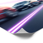 ダイナミックローラーガーラルアーバンアートデザイン ポスター (角)