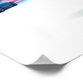 ダイナミックローラーガーラルアーバンアートデザイン ポスター (角)