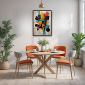 ダイナミック抽象芸術の幾何学的な芸術 ポスター