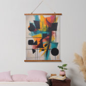 ダイナミック抽象芸術の幾何学的な芸術 吊り下げ型タペストリー (寝室)