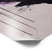 ダイナミック抽象芸術オイルペイント、太いブラシストローク フォトプリント            (角)