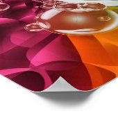 ダイナミック抽象芸術デスクトップ壁紙 ポスター (角)