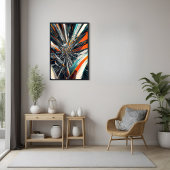 ダイナミック抽象芸術バースト – 幾何爆発アート ポスター