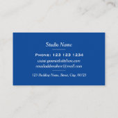 ダイナミック水カラフル色抽象芸術アーティスト 名刺 (裏面)