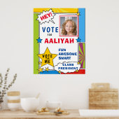 ダイナミック漫画漫画ブックスタイル投票学校 ポスター (キッチン)