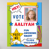 ダイナミック漫画漫画ブックスタイル投票学校 ポスター (正面)