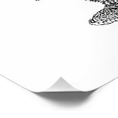 ダイナミック白黒サムライウォリアースケッチ フォトプリント            (角)