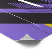 ダイナミック線とコントラスト色 ポスター (角)