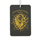 ダイナミック表示で壁を貫通するバイソン カーエアーフレッシュナー (裏面)