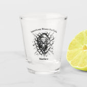 ダイナミック表示で壁を貫通するバイソン ショットグラス (正面)