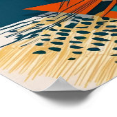 ダイナミック角度とカラーバースト ポスター (角)