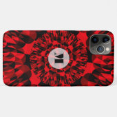 ダイナミック赤黒ジオメトリエネルギッシュ Case-Mate iPhoneケース (裏面(横))