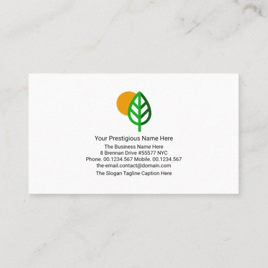 ダイナミック金ゴールドリーフランドスケ縁どープガーデンデザイン 名刺 (裏面)