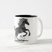 ダイナミック飼育馬2トーンマグカップ ツートーンマグカップ (正面右)