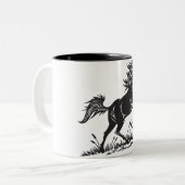 ダイナミック飼育馬2トーンマグカップ ツートーンマグカップ (正面左)