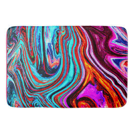ダイナミック鮮やか色相抽象芸術パターン バスマット