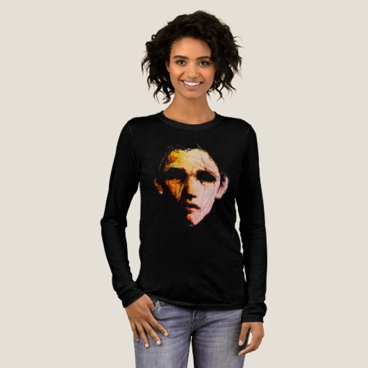 ダイナミック・アブストラクト・エナジー – モダン・エクスプレッシブ トライブレンドＴシャツ (正面全体)