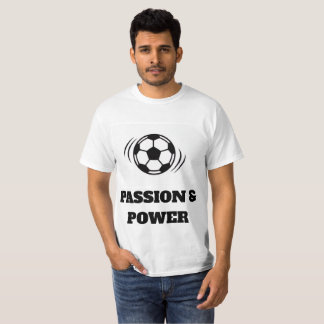ダイナミック サッカー パッション Tシャツ - ミニマリストボール