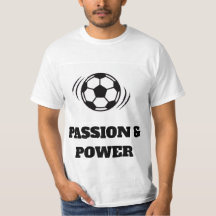 ダイナミック サッカー パッション Tシャツ - ミニマリストボール