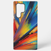 ダイナミック・ブラッシュストローク・モダンアート SAMSUNG GALAXYケース (裏面)