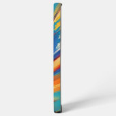 ダイナミック・ブラッシュストローク・モダンアート SAMSUNG GALAXYケース (左側面)