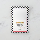 ダイナミック レース カー 感謝カード (内部)