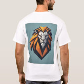 ダイナミックGeometric LionロゴTシャツ Tシャツ (裏面)