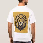 ダイナミックGeometric LionロゴTシャツ» Tシャツ (裏面)