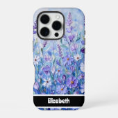 ダイナミックImpasto抽象芸術頭が切れる携帯電話 iPhoneケース (裏面)