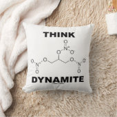 ダイナミ考えト(ケミカルニトログリセリン分子) クッション (ブランケット)