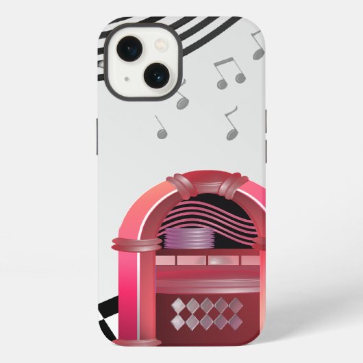 ダイナーのジュークボックス iPhoneケース (裏面)