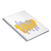 ダイナーウェア料理デザインテンプレート ノートブック (右側)