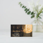 ダイナーバー名刺ワインガラステーブル 名刺 (スタンド正面)