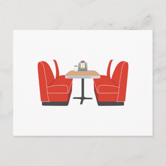 ダイナーブース ポストカード (正面)