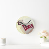 ダイナー ラウンド壁時計 (ホーム)