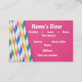 「ダイナー/レストラン/アイスクリームショップ」名刺 名刺 (正面)