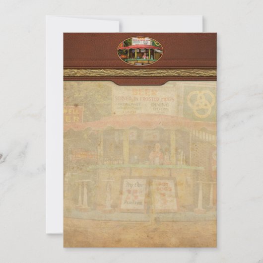 ダイナー – 1940年25セントのプラッタを試す 招待状 (正面)