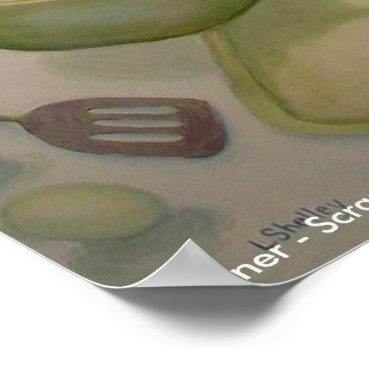 ダイナー – scr. eggs & bacon - Lora Shelley ポスター (角)