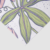 ダイニかわいらしングタイム用フローラルパターンlピンク 薄葉紙 (詳細)