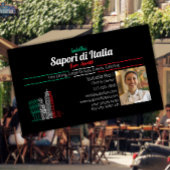 ダイニイタリアンング素晴らしレストランシェフ 名刺