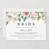 ダイニエレガントティオータムフローラブライドブライダルシャワー 招待状 (正面)