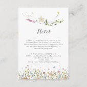 ダイニカラフルティワイルドフラワーズカリグラフィーホテル エンクロージャーカード (正面)