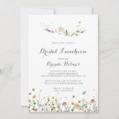 ダイニカラフルティワイルドブライダルルンチョンブライダルシャワー 招待状 (正面)