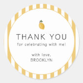 ダイニティレモンパーティー ラウンドシール (正面)